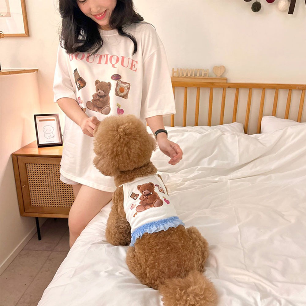 하이위드 강아지 커플룩 부띠끄 쿨기능성 티셔츠 S-2XL